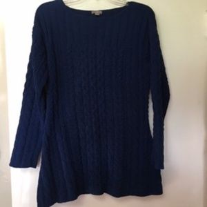 SOLD.   Jade blue sweater tunic